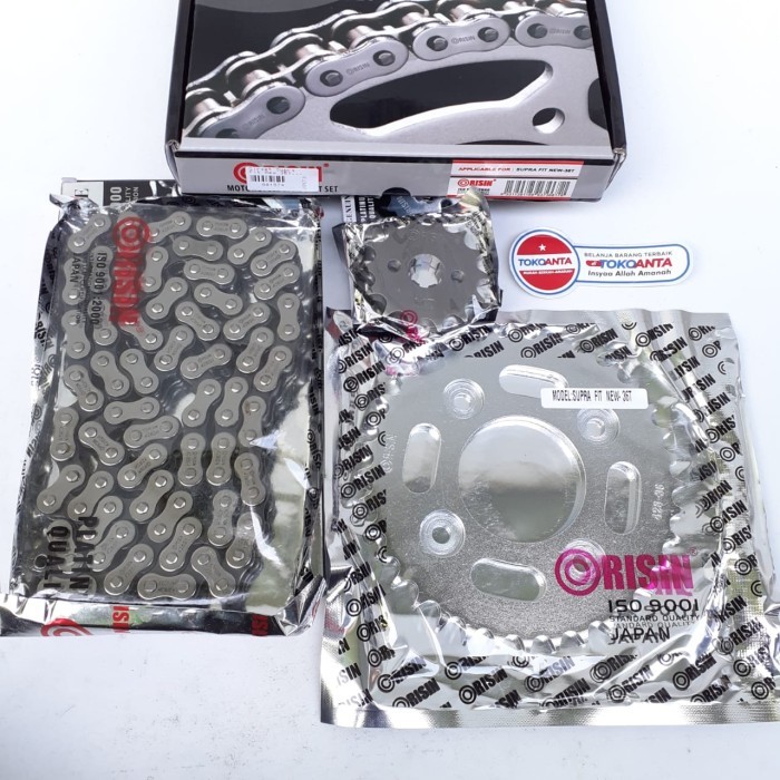 Gir Gear Set Depan Belakang Rantai Rante Berbagai Motor Merk Orisin