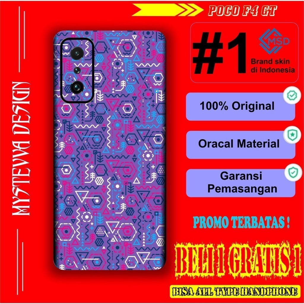 

*PromoTerjangkau* Poco F4 Gt Garskin Wrap Stiker Premium / X Casing Case COD