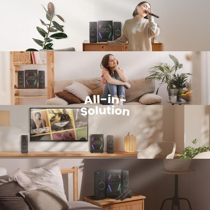 Promo Speaker Bluetooth Simbadda Cst 9000N+ Subwoofer Mega Bass Karaoke