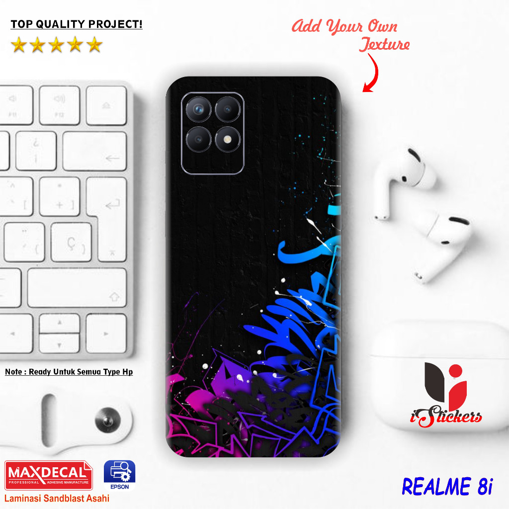 

*PromoTerjangkau* Realme 8i Garskin Wrap Stiker Premium / X Casing Case COD