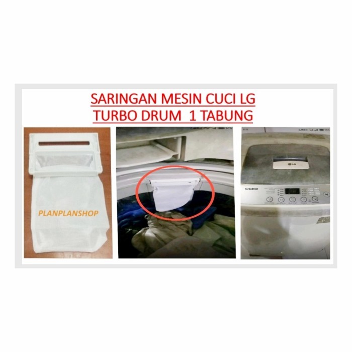 SARINGAN FILTER MESIN CUCI LG TURBO DRUM 1 TABUNG