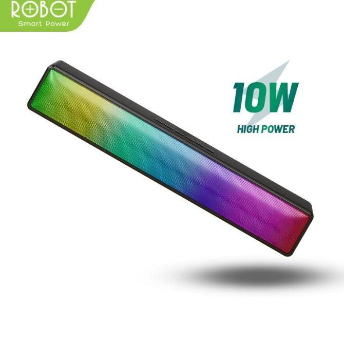 Promo Speaker Bluetooth Robot Rb580 Sounbar 10W Ultra Bass With Rgb Light