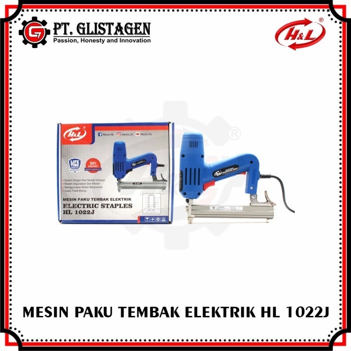 

Mesin Paku Tembak Listrik Staples Elektrik HL 1022J isi Paku Model U