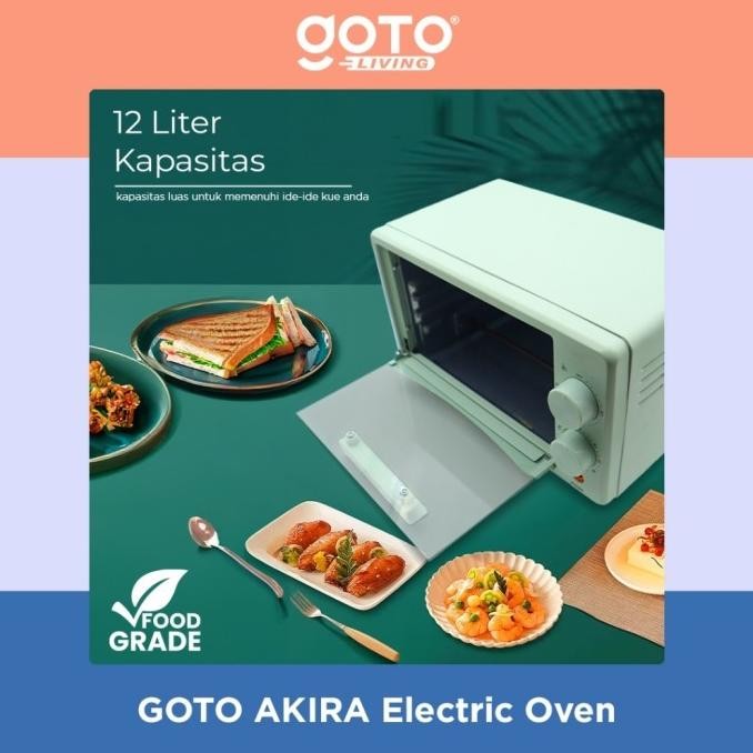 Goto Akira Oven Listrik Mini 12L Pemanas Makanan Microwave Low Watt