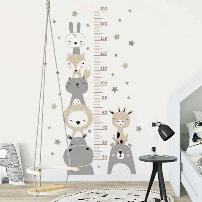 Terupdate Wallsticker Pengukur Tinggi Badan Anak Lucu / Stiker Ukur Tinggi Badan Neo