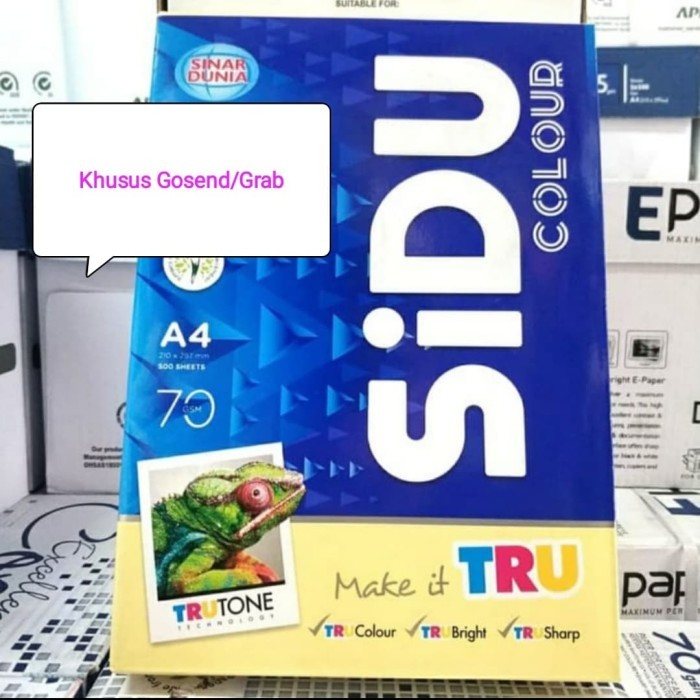 

Kertas A4 70 Gram SIDU Warna