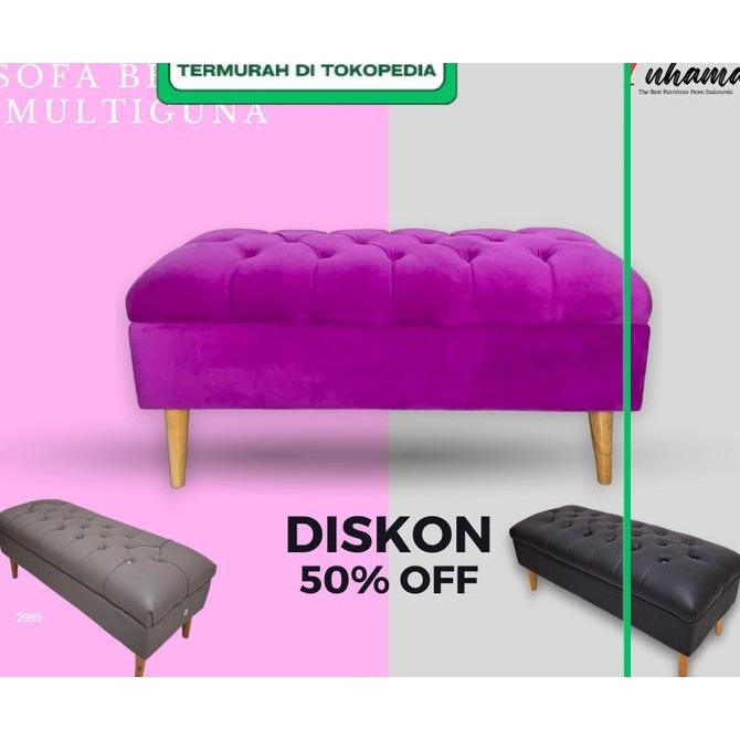 SOFA BENCH MINIMALIS PERSEGI PANJANG | FURNITURE PERLENGKAPAN RUMAH