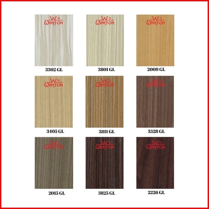 Hpl Furniture Mebel Winston Motif Urat Kayu Premium Wood Glossy