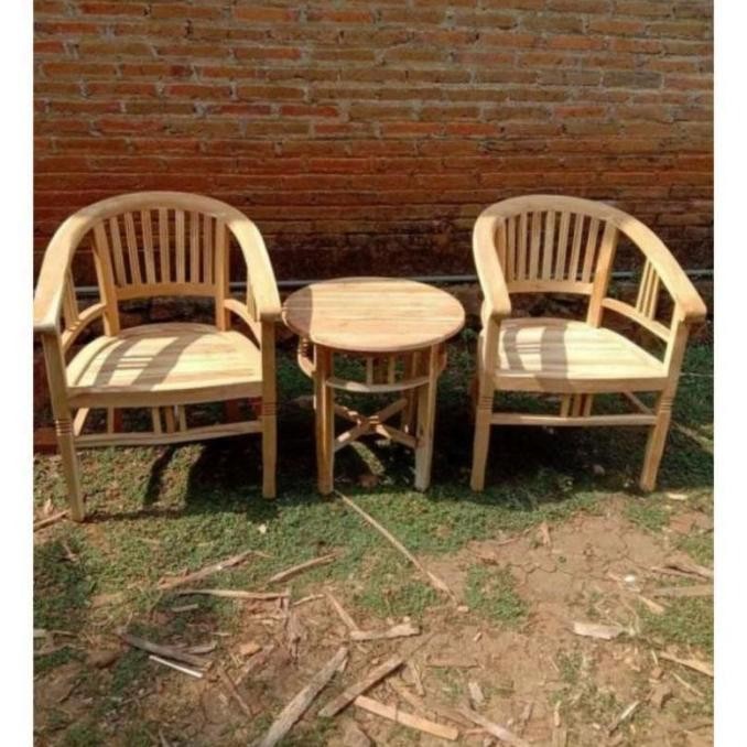 Furniture Kursi Teras Model Amerika / Kursi Teras Depan Rumah Kayu Jati / Kursi Taman / Kursi Santai