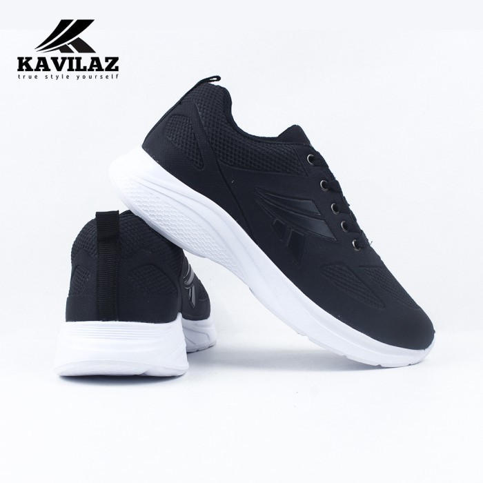 KAVILAZ True Style Yourself Sepatu Pria Big Size Jumbo Hitam Polos Sepatu Kassual Formal Size 43-48