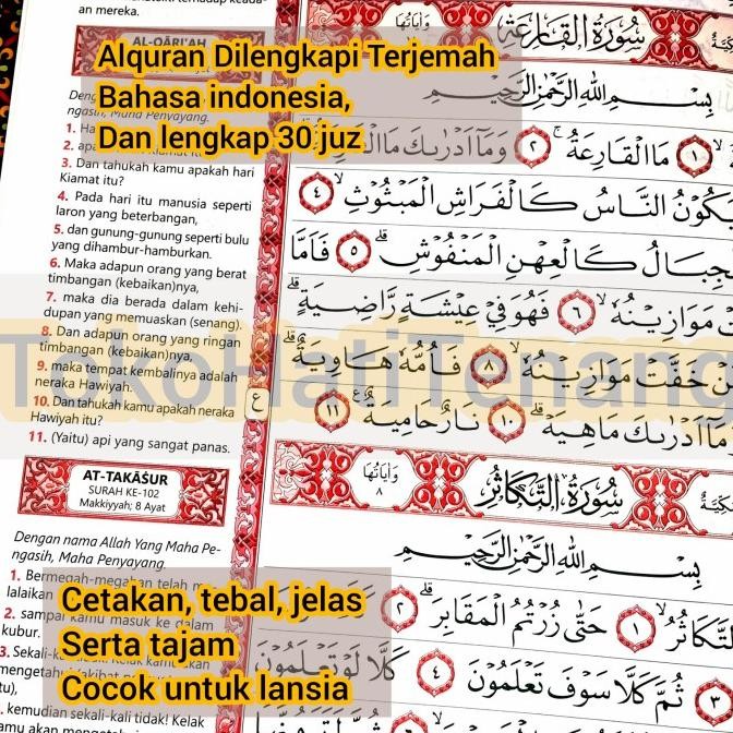 ALQURAN MURAH LANSIA EXTRA BESAR AL QURAN MUSHAF TERJEMAHAN JUMBO A3 Terlaris