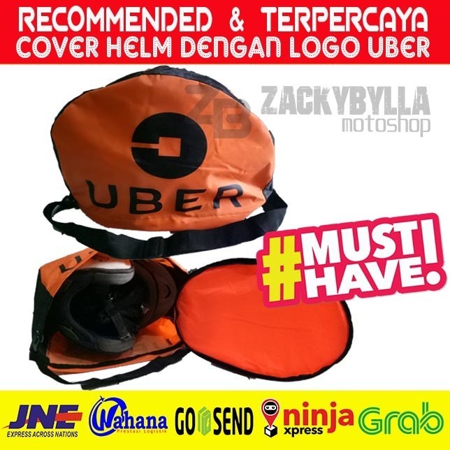 Cover Helmet UBER Tas Helm Anti Hujan utk UBER MOTOR