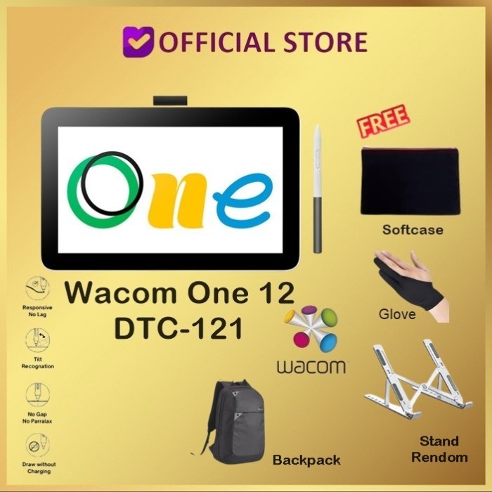 Wacom One Display Cintiq Ceres 13" Pen Display Full HD DTC 133 DTC133