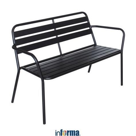 Informa Faga Kursi Taman - Hitam Garden Chair Kursi Outdoor Serbaguna Furniture Rumah Tempat Duduk H