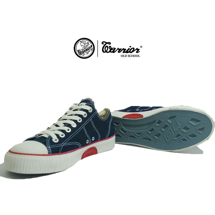 Sepatu Warrior Classic Low / Sepatu Warrior Pendek Black Original