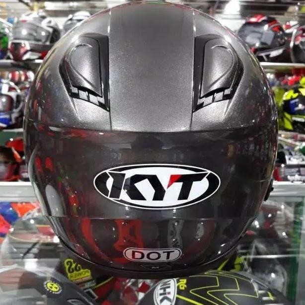 KYT HELM KYOTO SOLID GUNMETAL Terlaris