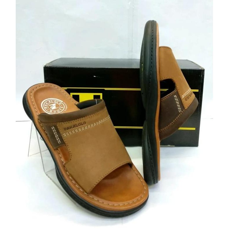 Sandal Kulit Pakalolo N0873 - TAN Terlaris