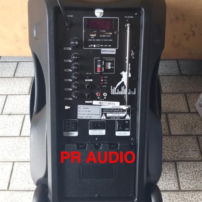 Speaker Portable Meeting Wireless ASATRON BARCELONA 15 inch (ORIGINAL) Terlaris