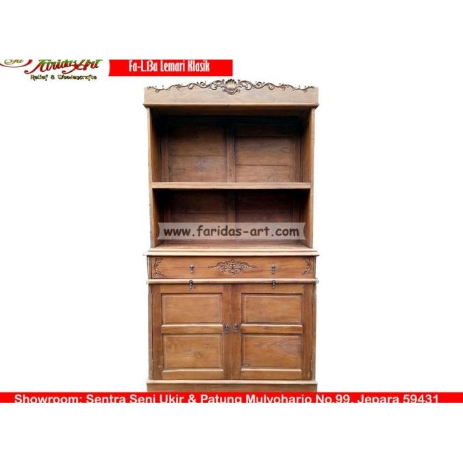 Furniture Antik Lemari Kayu Jati Bekas Rumah Jawa Motif Klasik (L.13a)