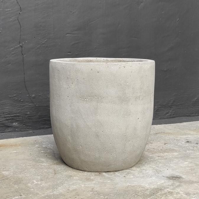 POT CONCRETE Raw Natural 40 Capsule | Pot Tanaman - Pot Tanaman Hias - Pot Teraso - Pot Terrazo - Po