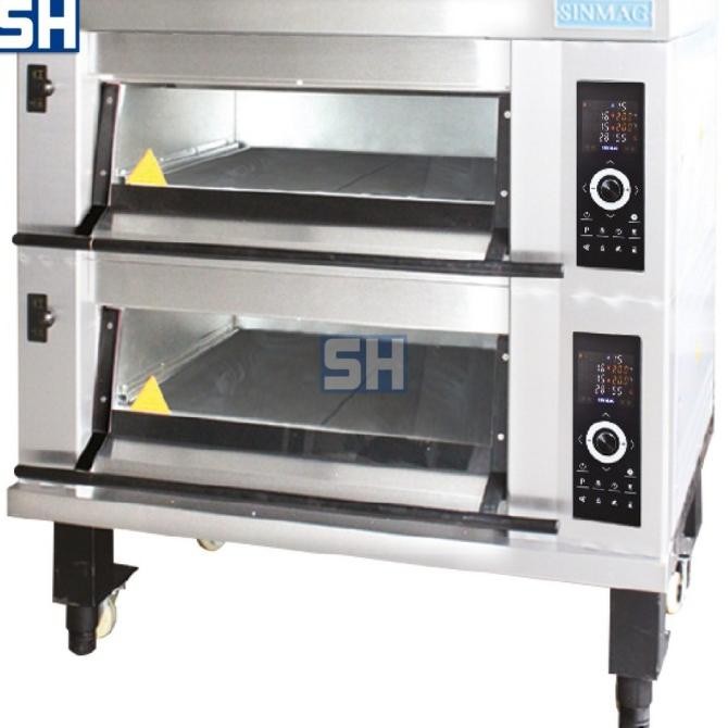 MB-822 Gas Deck Oven Merk SINMAG 2 deck 2 tray