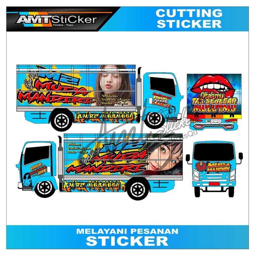 [Terlaris] Stiker Cutting/Decal Truk Canter Full Body Stiker Body Canter