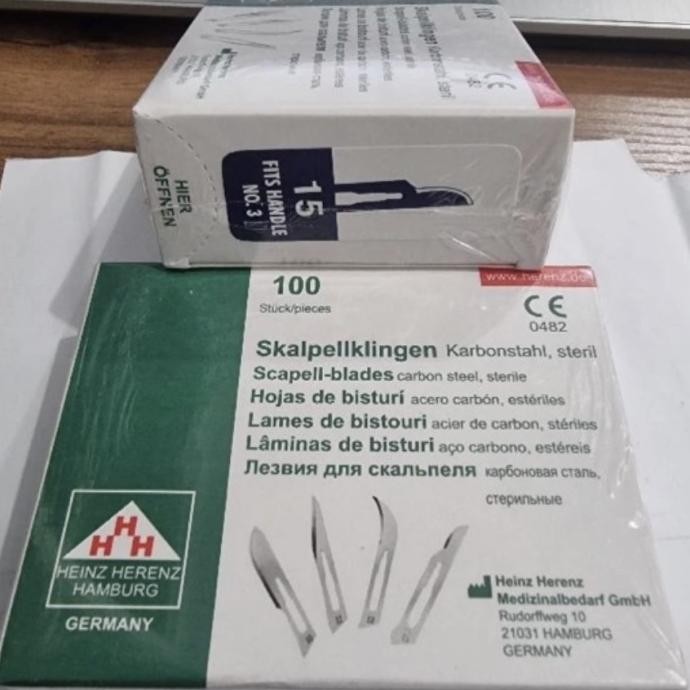Pisau Bisturi 15 Heinz Harenz Hamburg/ pengganti bisturi Aesculap 15 b Terlaris