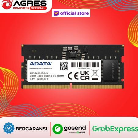 Adata Ddr5 16Gb 4800Mhz Single Sodimm / Memory Ram Laptop Ddr5 4800