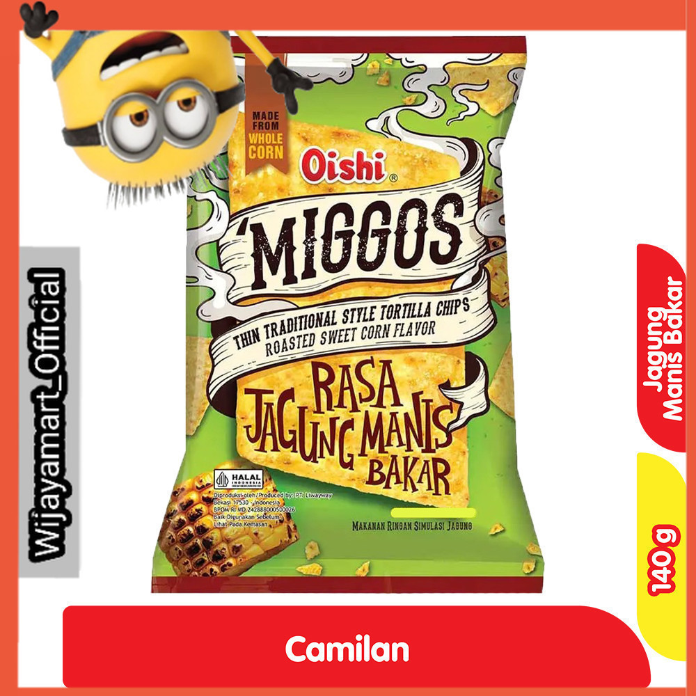 

Oishi Miggos Snack Rasa Jagung Manis Bakar 140 g