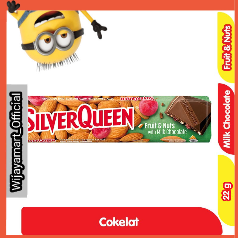 

SilverQueen Cokelat Susu Batang Fruit & Nuts 22 g