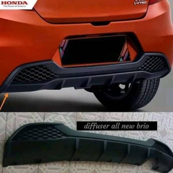 Aksesoris Mobil Ws 4428 Diffuser Brio Rs 2019 Spoiler Bumper Belakang