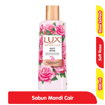 Lux Botanicals Sabun Mandi Cair Soft Rose Botol 100 ml