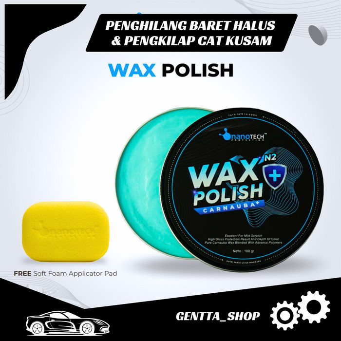 BARU WAX POLISH - nanoTECH PROTECTION - Carnauba Wax - Pengkilap Mobil - P