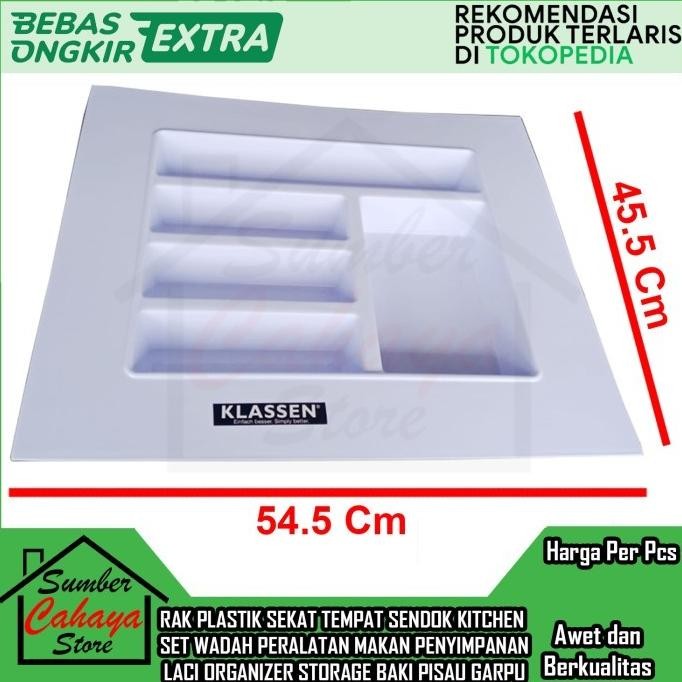 Kitchen Set Drawer Rak Sekat Laci Sendok Garpu Pisau Tempat Penyimpanan Wadah Peralatan Makan Alat M