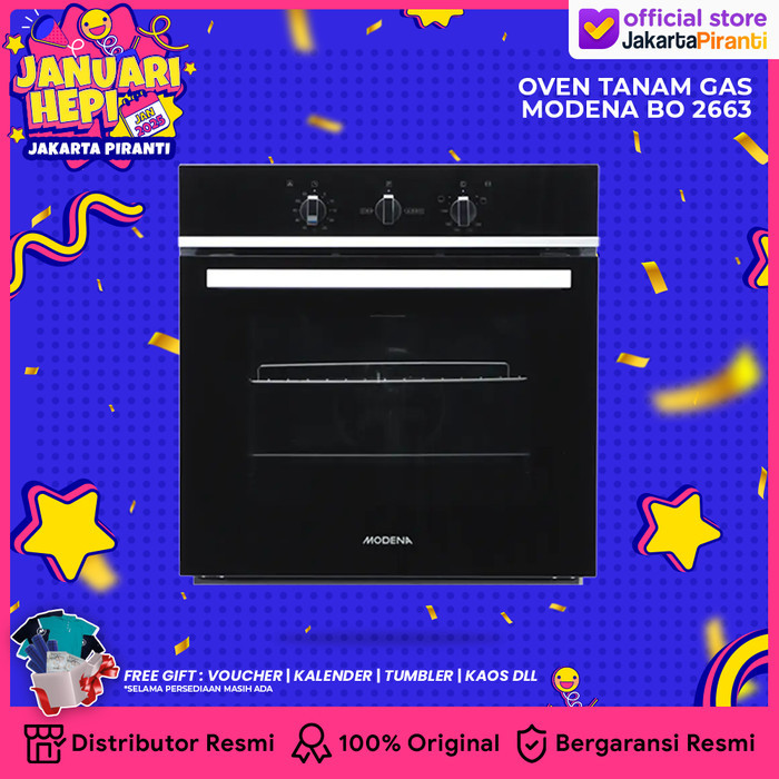 Gas Oven Modena BO 2663 Oven Gas 60 cm - PROMO TERBATAS