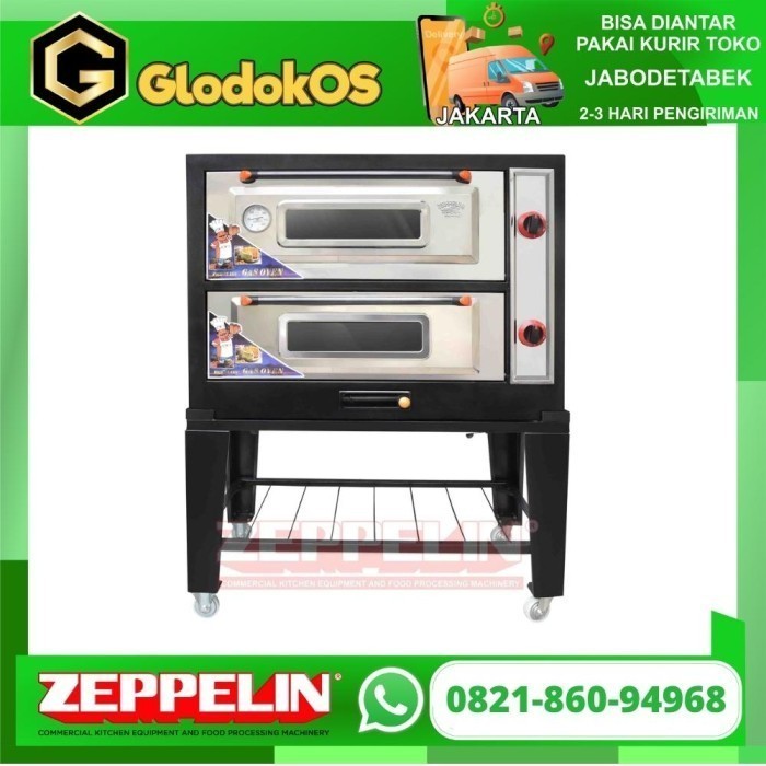 PROMO BLACK OVEN GAS ZEPPELIN 90CM PEMANTIK OVEN GAS TANGKRING 4 TRAY