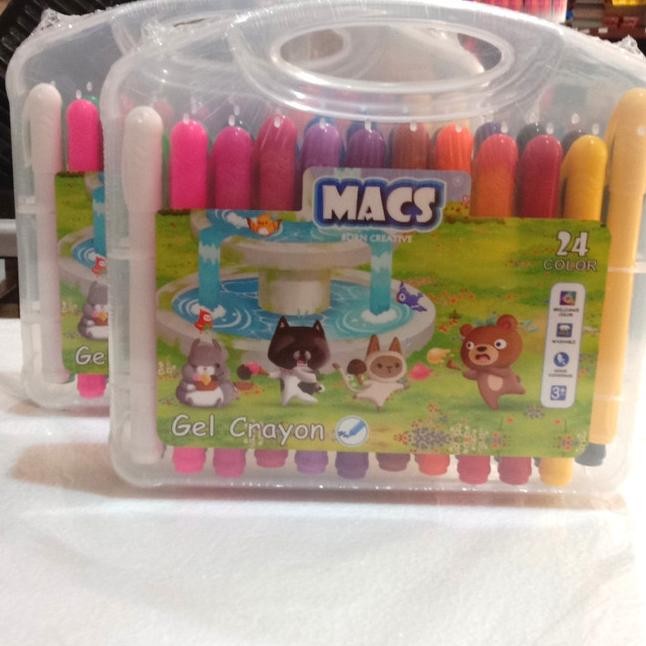 

Rayon Mac Gel Crayon 24 Colorwarna Aman Mudah Diberihan Wahable
