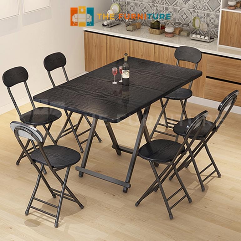 Meja Lipat Kayu / Meja Makan Portable /Meja Makan Lipat / Meja Laptop Portable / Meja makan kayu por