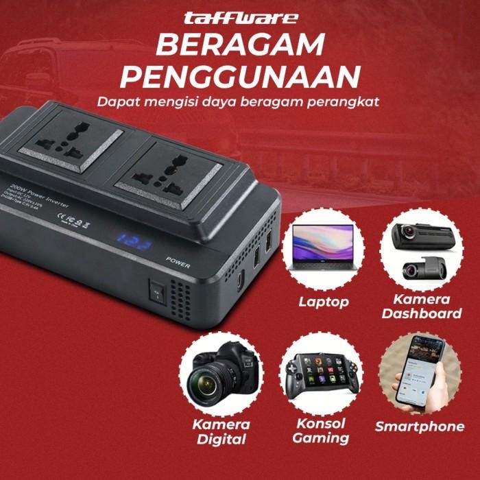 Inverter Dc Ke Ac Power Mobil Car Colokan Usb 12 V 220 V 200 150 Watt