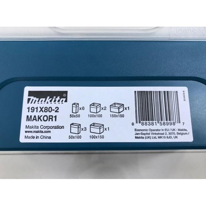 Makita Accessories Storage Box Kotak Penyimpanan Perkakas Baut Mur Original Dan Terpercaya