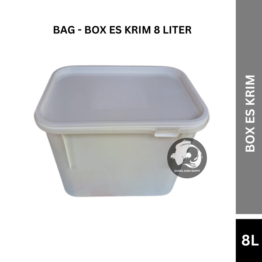 BAG - BOX ES KRIM 8 LITER / BOX PUTIH 8 LITER