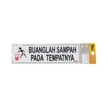 

Stiker Anodized Jagalah Kebersihan 7.5x26 Cm-10118940