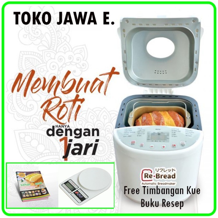 ReBread/ReBread Maker RB250 Mesin Roti Otomatis Dengan 1 Jari - SILVER