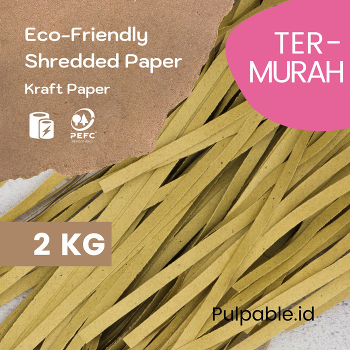

2 kg shredded paper / kertas serut / kertas cacah per 2 kilogram