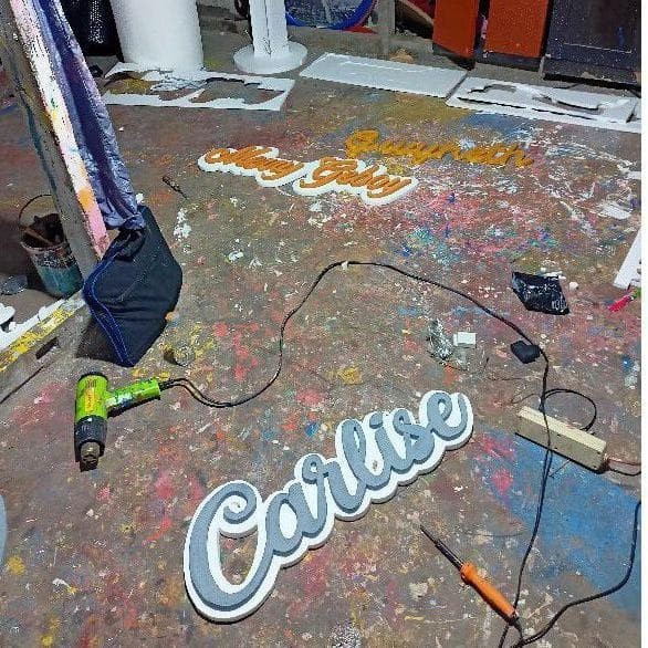 

PROMO! Styrofoam/sterofom Nama 80cm Dekorasi Ultah/kamar