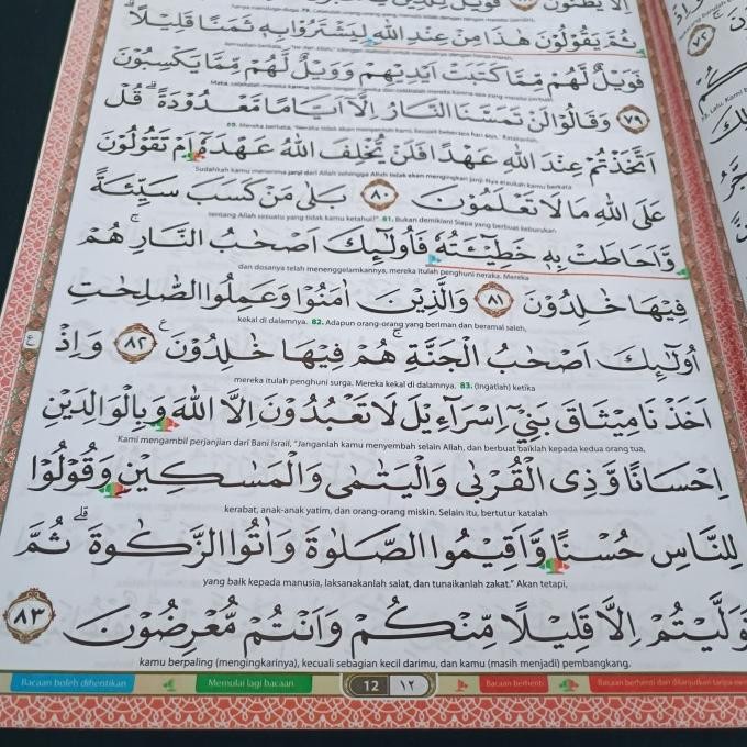 Alquran Al-Kubro Per Juz Terjemah Tajwid Waqaf Ibtida Uk A4 Besar