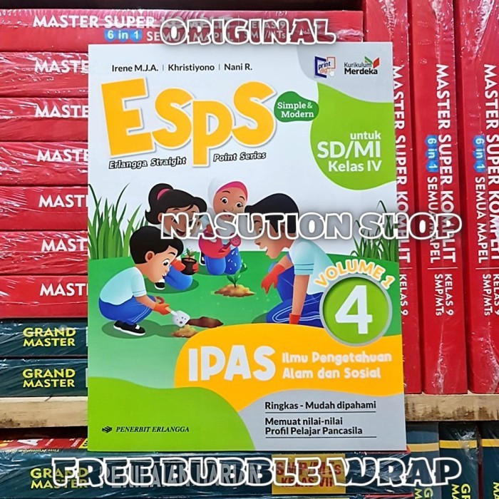 

OBRAL Buku Esps IPAS Kelas 4 SD/MI Volume 1 Erlangga Kurikulum Merdeka ORI