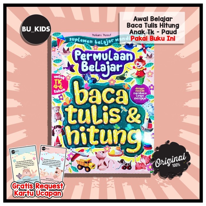 

GRATIS ONGKIR Buku Calistung Anak Permulaan Baca Tulis Hitung Untuk 4 - 6 Tahun