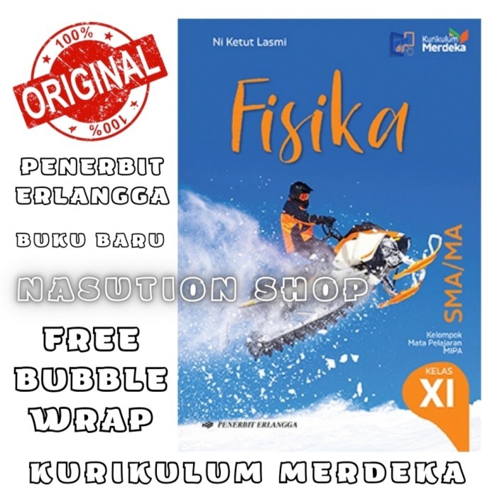 

FLASH SALE Buku Fisika Kelas 2 / Xl 11 SMA Erlangga Kurikulum Merdeka Kurmer ORI