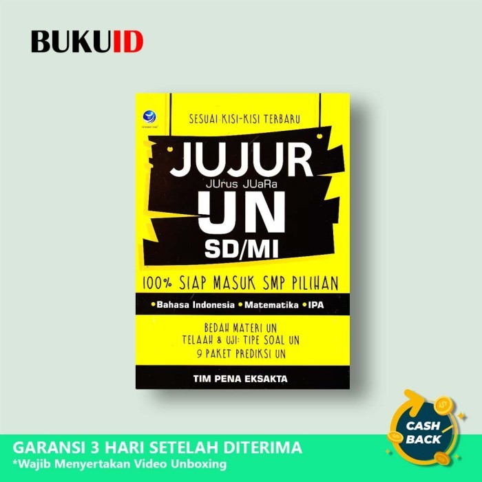 

ORI Buku Jujur (Jurus Juara) UN SD/MI, 100% Siap Masuk SMP Pilihan